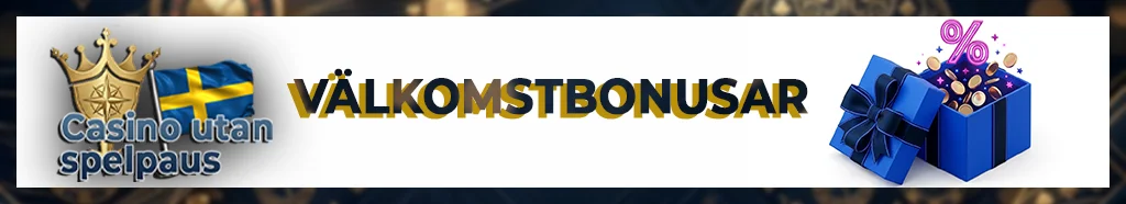 Exklusiva välkomstbonusar för nya svenska spelare på utländska sajter.